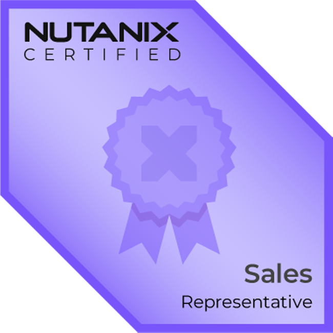 Nutanix Certified Sales Representative